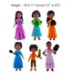 thumbnail image 2 of Figuras temáticas para el hogar, conjunto de juguetes de película de dibujos animados, modelo familiar de Anime, muñeca para decoración de pasteles y casa de juegos para niños, 6/7 Uds., 2 of 9