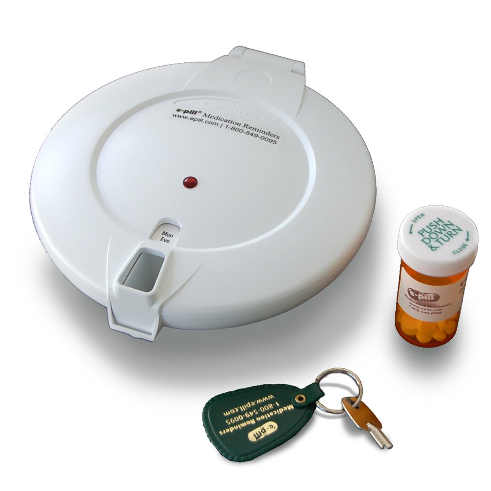epill MedTime XL Advanced Locked Automatic Pill Dispenser Walmart