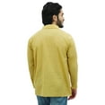 thumbnail image 4 of Atasi Men's Beige Kurta Roll-Over Shirt Collar Neck Ethnic Indian Clothing-XL, 4 of 7