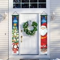 thumbnail image 2 of Ganfancp Merry Christmas Banner Adornos Navideños para Exterior E Interior Welcome Hanging Couplet Ofertas de La Semana 1 Par Coplas Colgantes (2), 2 of 4