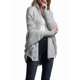 thumbnail image 2 of para Mujer: Suéter Holgado de Punto con de Murciélago y Gran Tamaño. Gris Talla Única, 2 of 8