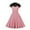 Pink, variant on YYDGH Women's Retro 1950's Cocktail Dress Audrey Hepburn Vintage Dresses Mock Neck Floral Lace Rockabilly Swing Prom Evening Gown Pink M