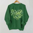 thumbnail image 6 of St. Patrick's Day Sweatshirt for Women Shamrock Balloon Bouquet Graphic Print Crewneck Long Sleeve Classic Fit Festive Party Holiday Pullover Clothes, 6 of 7