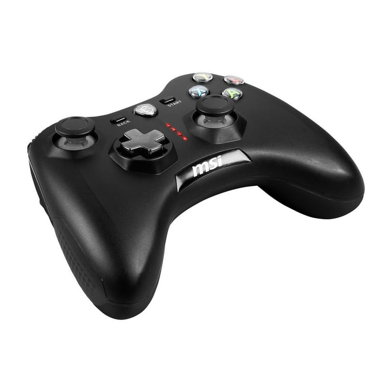 MSI Force GC30V2 Wireless Gaming Controller, Dual Vibration Motors, Dual Connection Modes, Interchangable D-Pads, Compatible with PC & Android