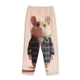 thumbnail image 5 of Daiia Cute Mouse In Glasses Women's Sleep Pant with Pockets and Drawstring,Pajama Pants-Medium, 5 of 9