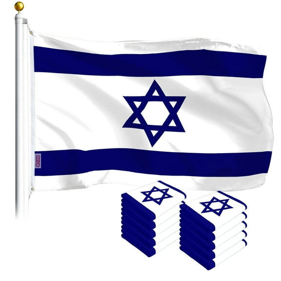 Israel Israeli Flag 3x5FT 10-Pack Printed Polyester By G128