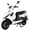 White, variant on X-Pro Bali 50 Moped Scooter Gas Scooter with CVT Automatic, Electric/Kick Start, 10" Wheels, LED Headlight, EPA DOT Approved
