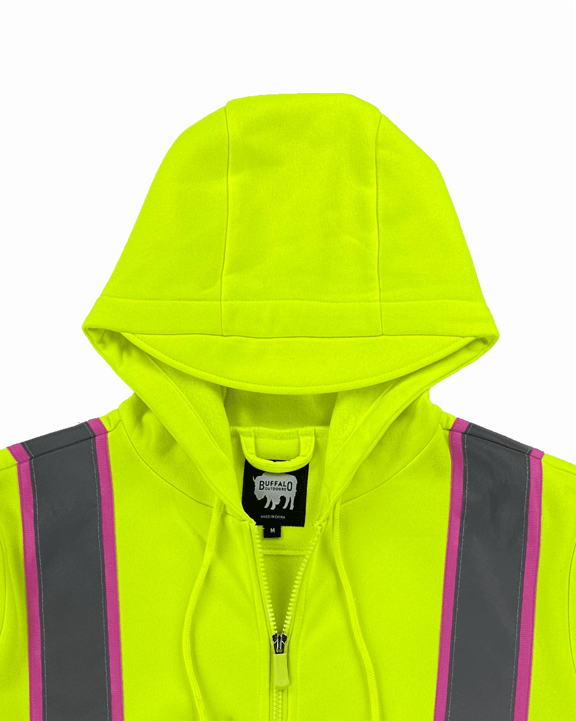 Buffalo Outdoors® Workwear Women's Hi Vis Safety Hooded Sweatshirt