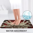 thumbnail image 6 of Bathroom Rugs Sets 3 Piece - Rising Skeletons Red Sun Absorbent Non Slip Bath Mats, U-Shape Toilet Lid Cover, Contour Mat, Soft Washable Shower Mats Bath Rug Mat for Bathroom Tub Toilet, 6 of 7