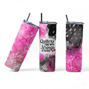 Quilters Come with Strings Attached - 20 oz. Skinny Tumbler