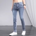 thumbnail image 4 of 2024 Trendy Men‘s Jeans Spring Autumn Korean Slim-fit Denim Pants Casual Stretchy Trousers with Skinny Legs Designer Trousers, 4 of 7