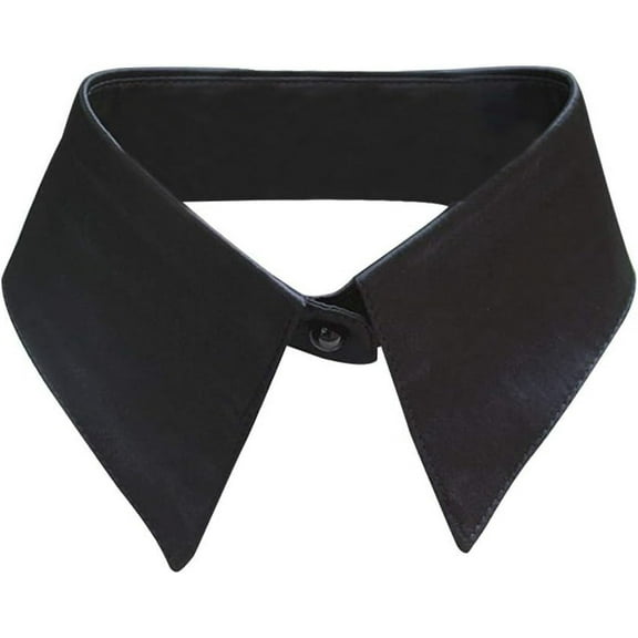 Camicover Women's Decorative Pointed Collar Lapel Choker Black False Collar for Sweater