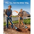 thumbnail image 6 of Seesii Cordless Tiller Cultivator Electric Garden Rototiller 2x4000mah Battery , 9In Tilling Width,7In Depth, Battery Powered Tiller for Cultivating, 6 of 9