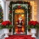 thumbnail image 1 of Herunwer Elastic Christmas Front Door Cover, Holiday Door Banner for Photography Background, Xmas Party Photo Booth and Home Decor, 1 of 6