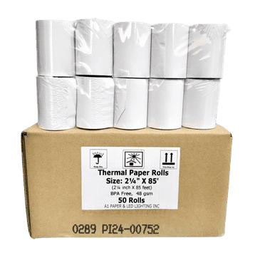 2  1/4 x 85 Thermal Paper Rolls (50 counts)