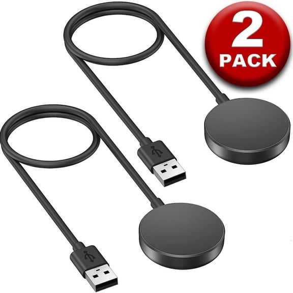 2 Pack Wireless Magnetic Charger For Samsung Galaxy Watch 6 / 5 / 5 Pro / 4 / 3 / Classic Active 2 / 1