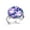 Multi 4, variant on Purple Dreamcatcher Patterns Stainless Steel Rings for Women, Open Adjustable Ring Promise Ring Jewelry Gifts