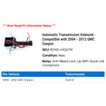 thumbnail image 2 of Automatic Transmission Solenoid - Compatible with 2004 - 2012 GMC Canyon 2005 2006 2007 2008 2009 2010 2011, 2 of 2