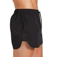 thumbnail image 2 of Sngxgn Men's Casual Shorts - Drawstring Summer Beach Stretch Shorts(Black,XXXL), 2 of 4