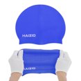 thumbnail image 5 of Gorro de natación impermeable de silicona azul de 1 pieza de Bargains Únicos, 5 of 5