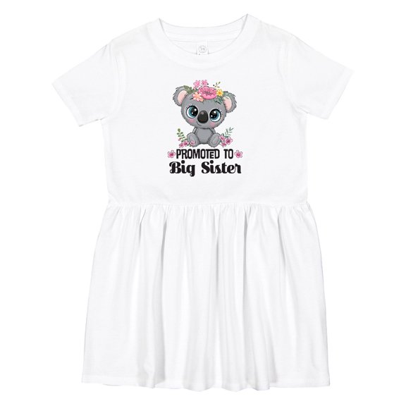 Inktastic Promoted to Big Sister Koala Girls Toddler Dress