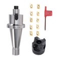 thumbnail image 2 of Face End Mill Holder Set, Face Milling Cutter Holder Kit High Hardness with 10PCS APMT1604 Blades for CNC Milling Machines, 2 of 7