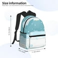 thumbnail image 3 of Goofa Bathtub with Soap Bubbles Print Casual Backpack for Women Men,Waterproof High School Bookbag,Lightweight Travel Daypack,Classic College Backpack,Laptob Backpack, 3 of 6
