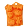 thumbnail image 3 of Naiovety Molde para Fondant con temática de Halloween, bandeja para hornear Chocolate y gelatina, molde de silicona para Fondant, herramienta para Herramientas y accesorios para hornear naranja Naiovety HA000028-00B, 3 of 6