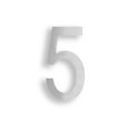 thumbnail image 3 of MSH Modern Stainless Hardware 6 Inch Stainless Steel House Number 5, 3 of 6