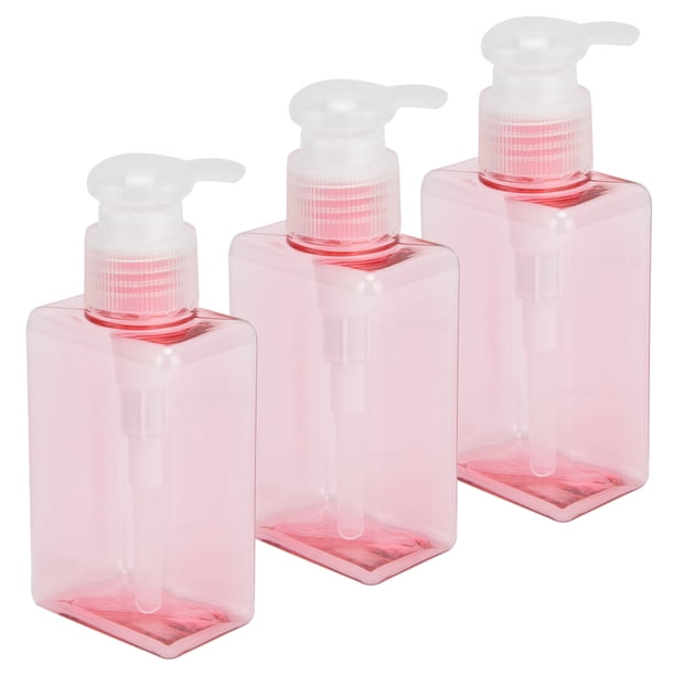 Botella 3 Uds 100ml Botella De Bomba Vacía De Plástico Recargable Loción Dispensador De Jabón Contenedor De Líquido Para Champú Gel De