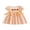 Orange, variant on RUINIXCW Toddler Baby Girl Halloween Dress Infant Baby Girl Summer Fall Dress Clothes Pumpkin Embroidery Collar Puff Short Sleeve Dress with Bow