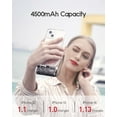 thumbnail image 3 of iWALK Small Portable Charger Power Bank 4500mAh Shiny Battery Pack, Compatible with iphone 14/14 Plus/13/12, 3 of 8