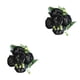 thumbnail image 1 of Naiovety Peonías artificiales Flores de seda Simulación falsa Ramo de cinco cabezas Rosas de imitación Florales Centro de Adornos Negro Negro Púrpura 2Conjunto, 1 of 6