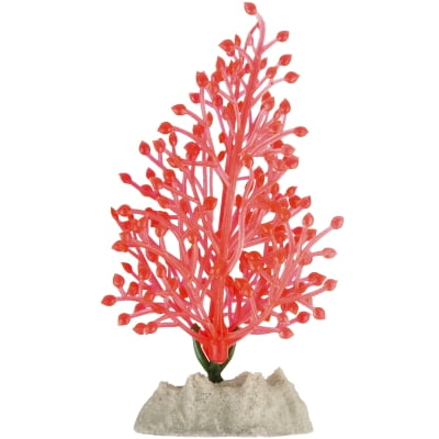 GloFish Small Fluorescent Plant for Aquarium Decoration, Orange