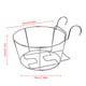 thumbnail image 2 of Estante para plantas colgante Balcón Soporte para macetas Bandeja de soporte de acero inoxidable para barandilla Valla exterior Inevent HA002206-00, 2 of 6