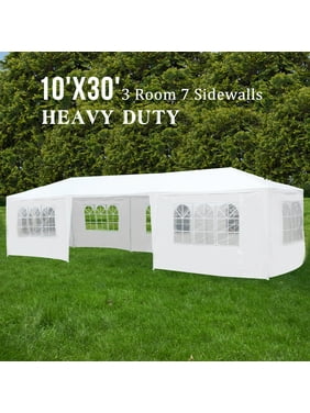 Zimtown 10'x30' Party Tent Wedding Canopy Gazebo Pavilion Event with 7 Walls