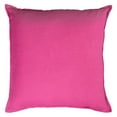 Rizzy Home Solid Cotton Decorative Throw Pillow, 20" x 20", Red