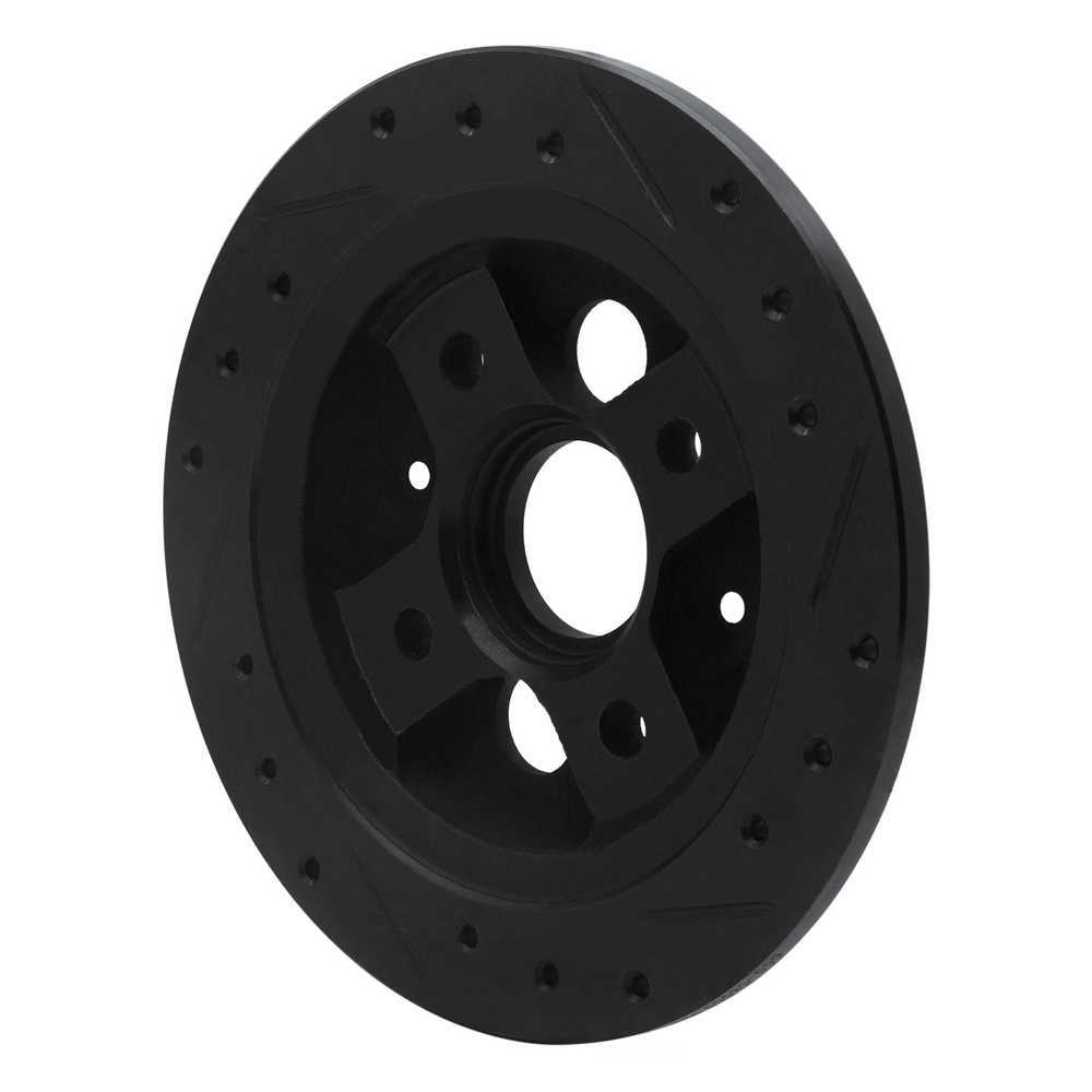 Dynamic Friction Company 633-58000L DFC Brake Rotor - Drilled And Slotted - Black