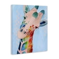 thumbnail image 2 of Stupell Industries Modern Colorful Abstract Giraffe Animal Rainbow Blue Drawing Canvas Art, 24 x 30, by Grace Popp, 2 of 7