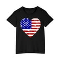 thumbnail image 2 of MKOSPLRT T-Shirts Enfants 4 Juillet 3-10 Ans Manches Courtes Col Rond Hauts Drapeau USA Légers T-Shirts Rouges Blancs et Bleus Cadeaux du Memorial Day, 2 of 8