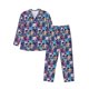thumbnail image 1 of Fotbe cool Skull colorful Pijama de Hombre con Estampado de Manga Larga, Conjunto de 2 Piezas, Ropa de Dormir Suave y Cómoda con Bolsillos-XX-Large, 1 of 7