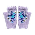 thumbnail image 1 of 2023 Gants Brodés à la Main Gants Tricotés pour Femmes Gants à Motif Floral Gants Sans Doigts Brodés Tricotés à la Main Gants Fleur Brodés Sans Doigts, 1 of 6
