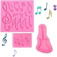 thumbnail image 1 of Lishi Silicone Musical Note Cake Decoration Molds Set of 3, 1 of 5