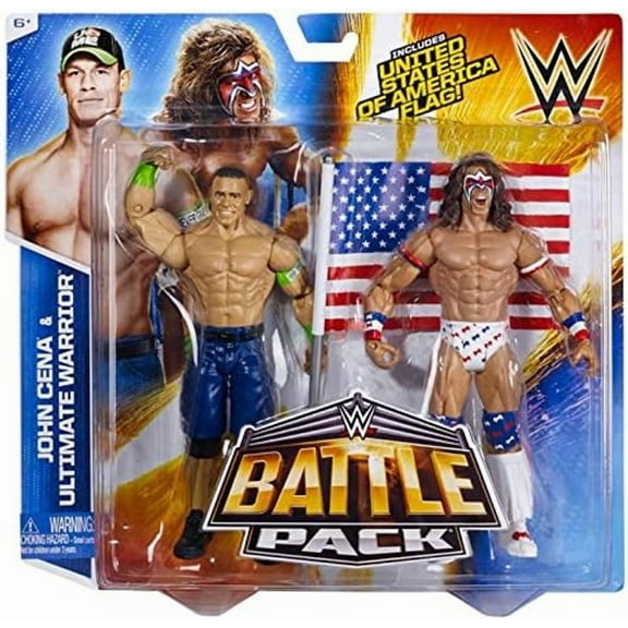 WWE Battle Pack Series #31 John Cena vs. Ultimate Warrior (2010) Action Figure 2-Pack