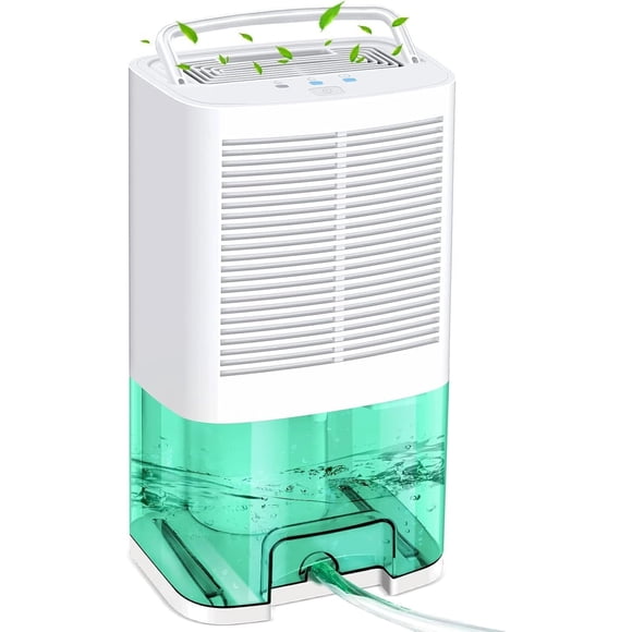 MADETEC Déshumidificateur Portable pour Maison, sous-Sols et Pièces jusqu'à 3500 Pieds Cubes/800 Pi2, Réservoir d'Eau 2000ML, Tuyau de Vidange Inclus, Idéal pour Chambres, Salles de Bains, Placards, Cuisines et Camping-Cars (Gris)