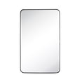 thumbnail image 4 of TEHOME Kengston Comtemporary Black Metal Framed Rectangle Bathroom Vanity Mirror 20x30'', 4 of 6