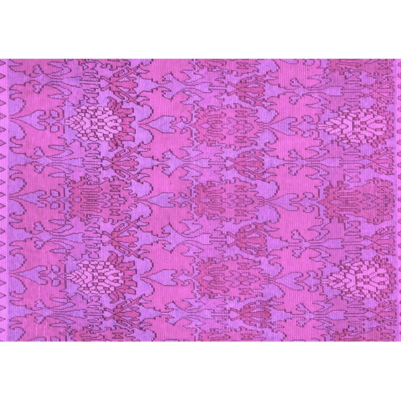 Ahgly Company Indoor Rectangle Abstract Purple Modern Area Rugs, 6' x 9'