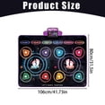 thumbnail image 3 of Electronic Dance Mat with Non-Slip Backing - Portable and Easy-to-Fold Toy for Indoor and Outdoor Dancing Games, 1 Unit, 3 of 9