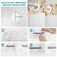 thumbnail image 3 of No Hook Shower Curtain with Built-in Rings - Fall Thanksgiving Washable Waterproof Fabric Bathroom Curtains for Hotel,Rentals, Stall 36 X 72 Inch , Yellow White Pumpkin Autumn Leaf, 3 of 9