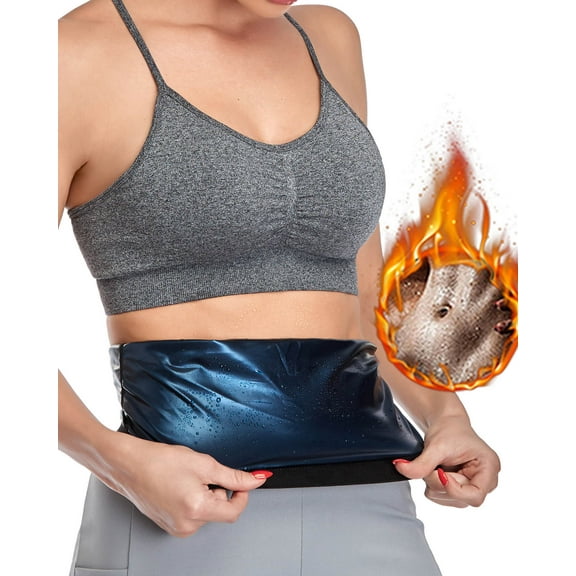 FITVALEN Waist Trimmer for Women, Waist Trainer Sauna Belt, Neoprene-free Waist Cincher, Sauna Slimming Belt